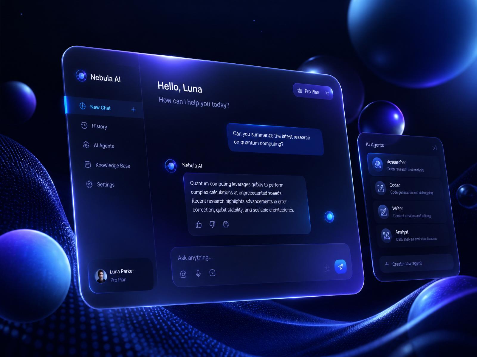 Helply AI chat interface